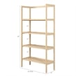 Jela Solid Wood 4 Shelf Unassembled Pantry Shelving - Unfinished