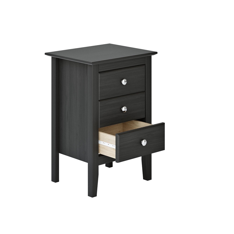 Jela Solid Wood Easy Pieces - Single Drawer End Table/Nightstand with Cubby