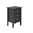 Jela Solid Wood Easy Pieces - Single Drawer End Table/Nightstand with Cubby