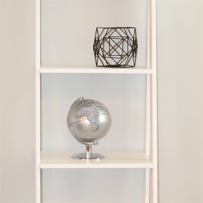 Jela Solid Wood 5 Shelf Ladder Solid White