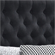 Fabric Upholstered Wooden Queen Size Bed with Bottom Drawers- Black