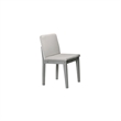 Zory 5pc Dining Table Set with 4 Cushioned Chairs- Beige Burlap- Gray Wood