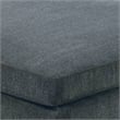 37 Inches Fabric Upholstered Wooden Ottoman- Gray