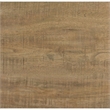 Nette 24 Inch End Table with Rough Hewn Saw Marks- Wood- Natural Brown