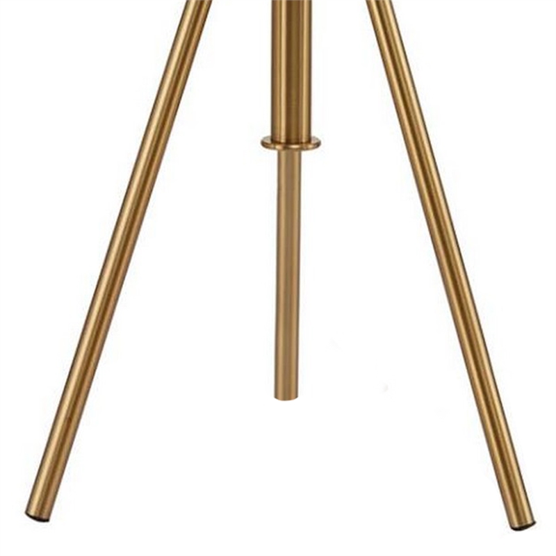 32-37 Inch Table Lamp- Adjustable Height- Modern Tripod Legs- Metal- Gold