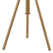 32-37 Inch Table Lamp- Adjustable Height- Modern Tripod Legs- Metal- Gold