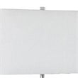 30 Inch Table Lamp- Acrylic Crystal- Rectangular Shade- Curved- Silver