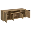 Tag 60 Inch TV Media Entertainment Console- 4 Cabinets- MDF- Mango Brown