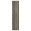 Sac 71 Inch Media Pier Tower with 3 Shelves and Single Cabinet- Gray Wood