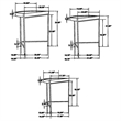 3 Piece Nesting End Table Set- Half Moon Tabletops- Mango Wood- Brown