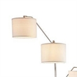83 Inch Floor Lamp- AdjusFloor- 3 Level Design- Marble- Metal- Silver