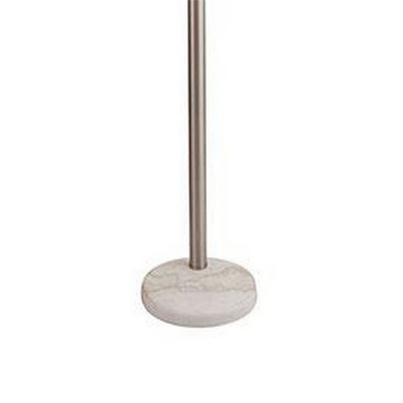 83 Inch Floor Lamp- AdjusFloor- 3 Level Design- Marble- Metal- Silver