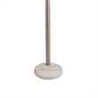 83 Inch Floor Lamp- AdjusFloor- 3 Level Design- Marble- Metal- Silver