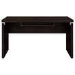 Niti 2 Piece Home Office L Desk with File Cabinet- Keyboard Tray Dark Brown