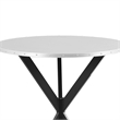36 Inch Bar Table- Metal Top- Hammered Nails- Intersected Base- Silver
