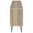 71 Inch Sideboard Console Cabinet- 2 Doors- 2 Shelves- 3 Drawers- Gray