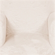 Tye 19 Inch Kids Sofa Chair- White Soft Faux Fur Padded Seat- Round Legs