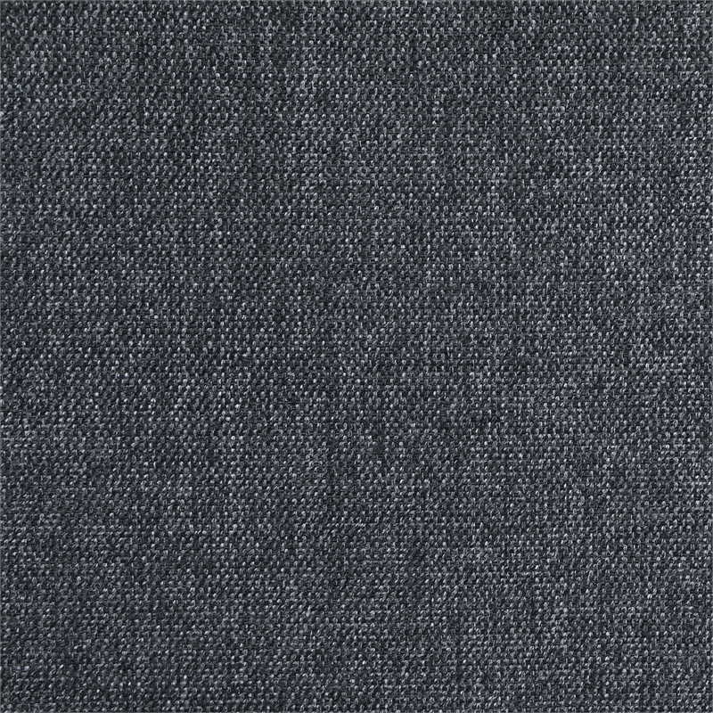 Seh Armless Modular Sofa Chair with Plush Cushions- Soft Dark Gray Fabric