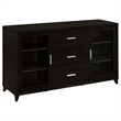 TV Entertainment Center- Console- 2 Media Towers- Bridge- Cappuccino Brown
