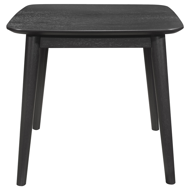 Carey 3pc Living Room Set- 1 Coffee Table- 2 End Tables- Black Hardwood
