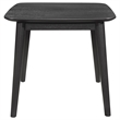 Carey 3pc Living Room Set- 1 Coffee Table- 2 End Tables- Black Hardwood