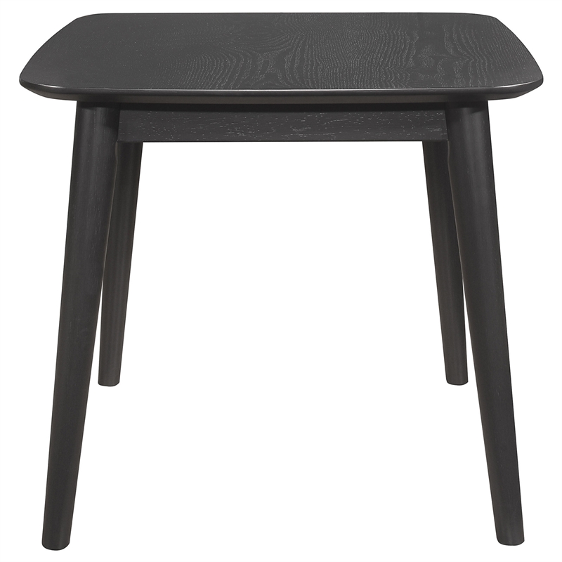 Carey 3pc Living Room Set- 1 Coffee Table- 2 End Tables- Black Hardwood