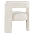 Hellen Accent Side Chair- Fully Upholstered in Soft White Boucle Fabric
