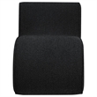 Zea Unique Accent Side Chair- Curved- Modern Gray Boucle Upholstery- Metal