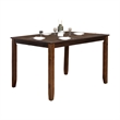 Ziko 5 Piece Dining Table Set- 4 Cross Back Chairs- Cherry Brown Solid Wood