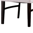 Luke Dining Armchair Set of 2 with Wingbacks- Padded- Black Wood- Beige