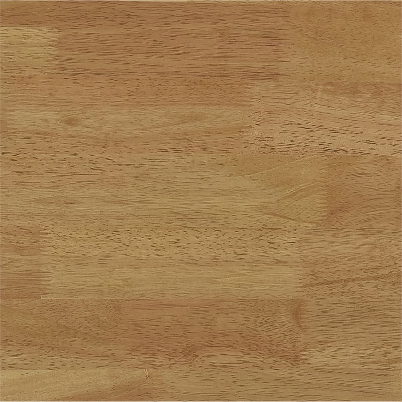 Evans Dining Table- Round Top- Angled Base- Walnut Brown Hardwood- 42 Inch