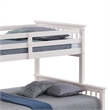 Veran Twin Over Full Bunk Bed- Trundle and 3 Drawers- White Solid Wood