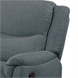 Ammy Manual Recliner Chair- Pillow Top Arms- Dark Gray Faux Burlap