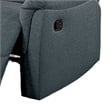 Ammy Manual Recliner Chair- Pillow Top Arms- Dark Gray Faux Burlap