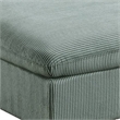 Joana Cocktail Ottoman- Sage Green Corduroy- Modular Square 39 Inch