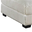 Joana Cocktail Ottoman- Light Gray Wide Welt Corduroy Fabric- 37 Inch