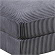 Joana Cocktail Ottoman- Dark Gray Wide Welt Corduroy Fabric- 37 Inch
