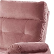 Jessy Manual Recliner Chair- Tufted Cushioned Rose Pink Velvet