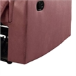 Jessy Manual Recliner Chair- Tufted Cushioned Rose Pink Velvet