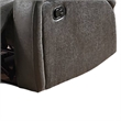Charles Manual Recliner Chair- Smoke Gray Faux Leather- Solid Wood