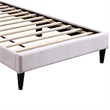 Lilian Full Bed- Tufted Light Pink Velvet Upholstery- Chevron Stitch
