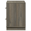 Fene Nightstand- 2 Storage Drawers with Nickel Handles- 24 Inch Gray