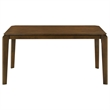 Montena Dining Table- Dark Brown Hardwood- Rectangular 59 Inch Top