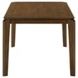 Montena Dining Table- Dark Brown Hardwood- Rectangular 59 Inch Top