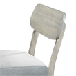 Romy Dining Chairs-Set of 2-Open Back-Natural Wood Grain-Gray Fabric