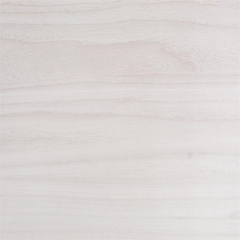 Modern Queen Size Bed- High Headboard w Low Footboard- Whitewash Wood