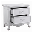 Maver Nightstand with 2 Drawers Scrolled Details