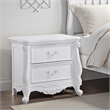 Maver Nightstand with 2 Drawers Scrolled Details