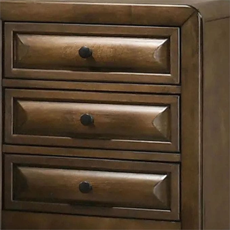 Cair Nightstand with 3 Beveled Drawers