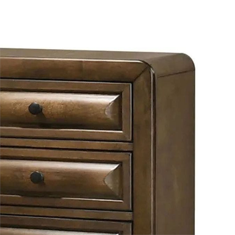 Cair Nightstand with 3 Beveled Drawers
